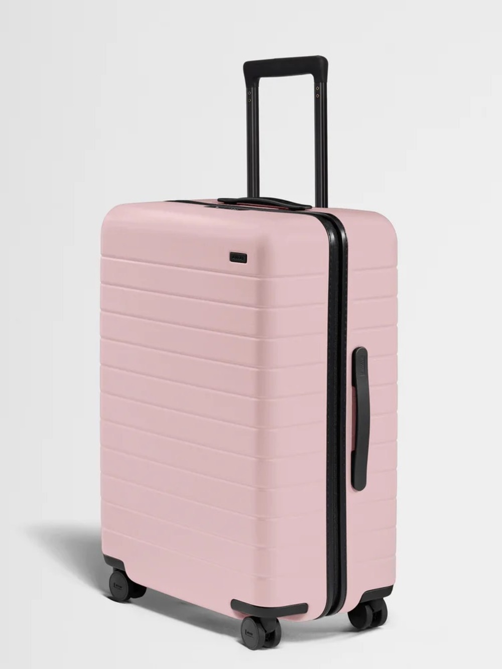 NWOT AWAY Checked Medium Luggage Hard Shell in Blush Pink